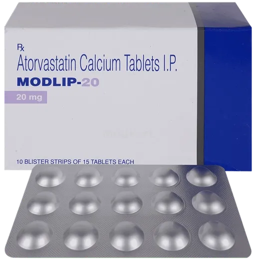 modlip 20mg tablet 15's